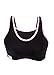 Glamorise Women's Full Figure Glamorise No Bounce Cami Sport Bra, Black/Pink, 40F
