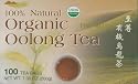 TwinPeak - All Natural Organic Oolong (Wu Long) Tea - 100 Individually Wrapped Tea Bags (7 Oz)