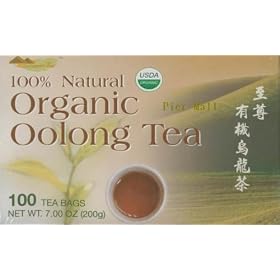 TwinPeak - All Natural Organic Oolong (Wu Long) Tea - 100 Individually Wrapped Tea Bags (7 Oz)