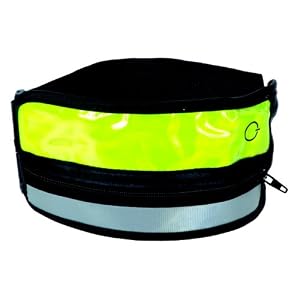 Click here to buy Nathan L.E.D. Arm and Ankleband (Neon Yellow Silver).