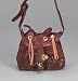 Search : Leather Saddle Purse 8-1/2" x 7-1/2" x 2-1/4" WINE/BURGUNDY MP-800W