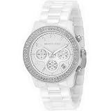 Women's Chronograph White Crystal White Ceramic
