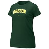 Nike Oregon Ducks Green Ladies Arch Crew T-shirt
