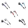 Slim Earphones Heaphones Earbuds for iPods, Zune, MP3, CD, DVD Players (Many Colors Available)
