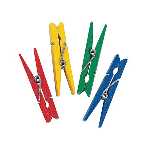 Bright colored clothespins - art & craft supplies & embel…