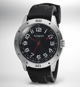 Autograph Round Face Analogue Sports Watch