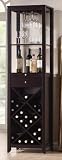 Baxton Studio Austin Wood Modern Wine Tower, Brown