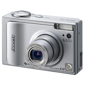 Fujifilm FinePix F10 Digital Camera - Silver (6MP, 3x Optical Zoom) 2.5 inch LCD