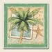 PALM TREE tile absorba STONE COASTERS Set 4 HOME Decor