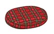 16" Contoured Foam Ring, Plaid