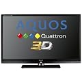 Sharp LC46LE830E 117 cm (46 Zoll) 3D LED-Backlight-Fernseher, Energieeffizienzklasse A (Full-HD, DVB-T/C/S, Smart TV) Schwarz