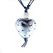 Murano Heart Pendant - Miro Blue