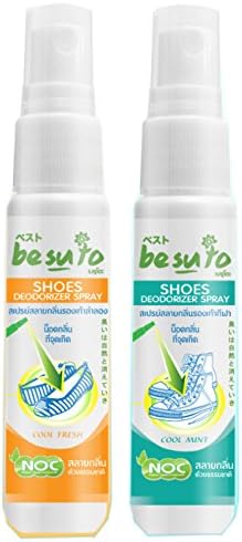 Natural Shoe Deodorizer Spray, Natural Antiperspirant, Portable Size, Shoe Odor Spray, Foot Deodorant Spray, Stink Caused By Bacteria, Cool Fresh and Cool Mint Formula