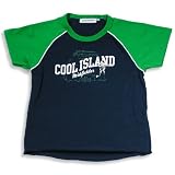 Cool Island - Toddler Boys and Boys Short Sleeve Tee Shirt, Navy, Green