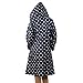 cnomg Women's Girls Stylish Slim Longer Polka Dot Raincoat Rainwear Rain Jacket,blue