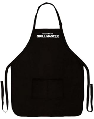 Assistant to the Grill Master Funny Apron for Kitchen BBQ Barbecue Tailgate Cooking Bacon Two Pocket Apron for Tailgating BBQ Grill Competition