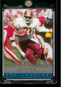 2000 Upper Deck Legends Art Monk Washington Redskins #89 Football Card - Mint Condition - In Protective Display Case