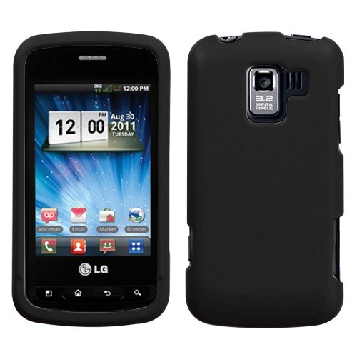 Black Rubberized Protector Case for LG Enlighten VS700