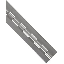 Stainless Steel 316 Continuous Hinge Without Holes, Unfinished