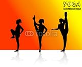 Wallmonkeys Peel and Stick Wall Decals – Yoga Recreation Part Four – 24″W x 20″H Removable Graphic