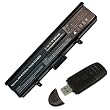 [ 4800mAh 6 Cells ] Dell XPS M1530 series Replacement Laptop Notebook Battery P/N: RU006 RU033 RN894 GP975 TK330 312-0664 come with a USB 2.0 SD Card