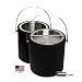 Leatherette Black Ice Bucket By ArvindGroup