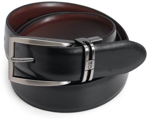 Geoffrey Beene Men's Reversible Belt,Black/Tan