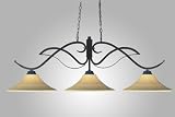Pool Table Light - 54 inch Z-Lite GLASS Billiards Island Lighting Fixture