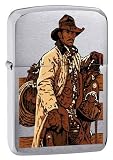 Rodeo Cowboy 1941 Replica Western Zippo Lighter Rare