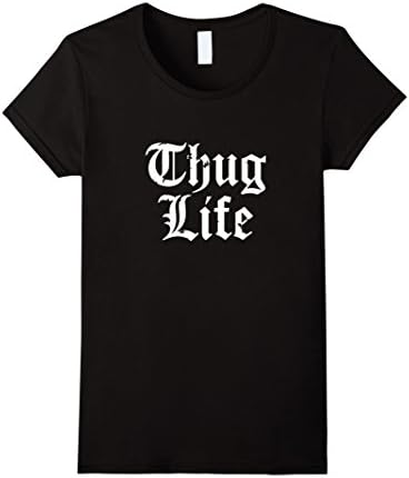 Women's Thug Life T-Shirt Large Black
