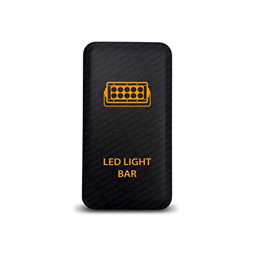 CH4x4 Toyota Push Switch LED Light Bar Symbol - Amber LED