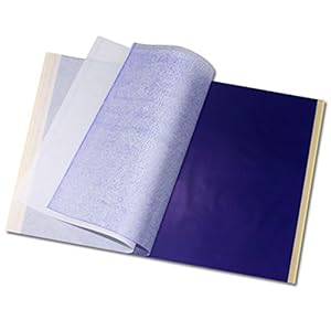 50 Blatt Tattoo Transferpapier A4 - Carbon Pauspapier Für Tattoo Vorlagen