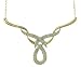 9ct Yellow Gold Ladies 10pt Diamond Teardrop Necklet