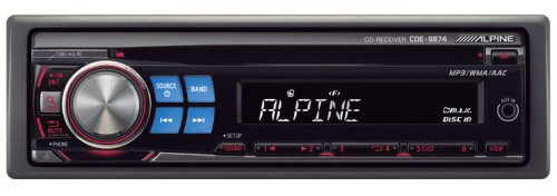 Alpine CDE-9874 In-Dash Radio/CD/MP3 Player (Black)