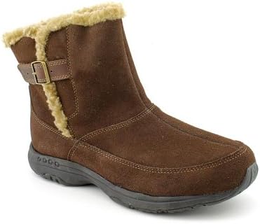 Easy Spirit Travels Womens Ankle Short Low Winter Boot Shoe Dark Brown Size 7.5