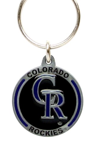 Zinc MLB Team Logo Key Ring - Colorado Rockies