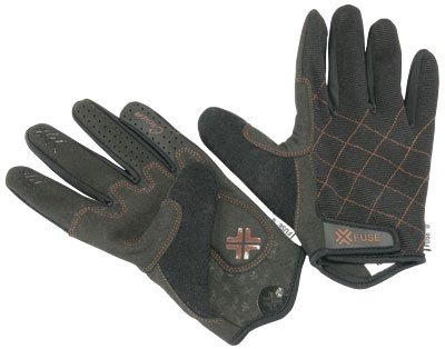 Fuse Crown King Padded Gloves, X-Large, Black