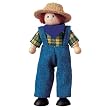 PLAN TOYS Dollhouse & Barn Doll - Farmer