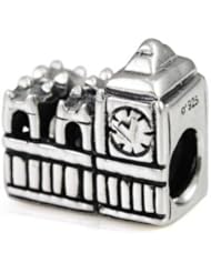 Genuine Ohm Beads (TM) Product. 925 Sterling Silver Big Ben European Bead Charm. 100% Satisfaction Guaranteed.