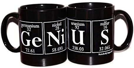Genius - Periodic Table Ge-Ni-u-s - Ceramic Coffee Tea Mug - 11-oz