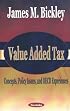 Value Added Tax: Concepts, Policy Issues, and Oecd Experiences
