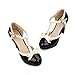 Carol Shoes Fashion T Strap Bows Womens Platform High Heel Pumps Shoes
