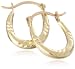 9ct Yellow Gold AMC5339383 Ladies Celtic Creole Earrings