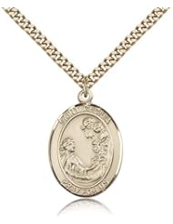St. Cecilia Medal, Gold Filled, Large, Quarter Size