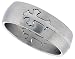 Jewelry : Surgical Steel 5/16" (8mm) Domed Gothic Cross Ring