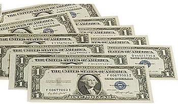 10 $1.00 Silver Certificates in XF+ Condition with Protective Sleeve!