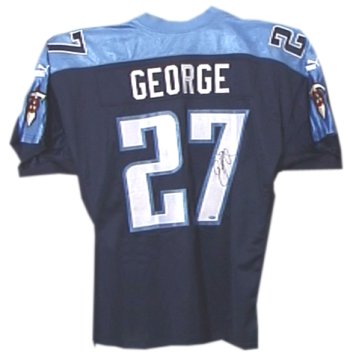 Eddie George Hand Signed Jersey