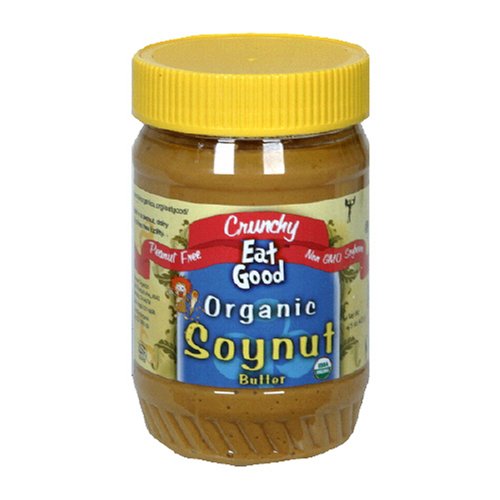 Eatgood Organic Soy Nut Butter, Crunchy, 15-Ounce Jars (Pack of 6) by Eat Good