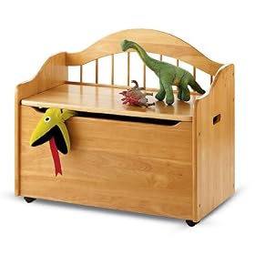 Durable Wooden Toy Chest (WHITE) from Toy Chests
