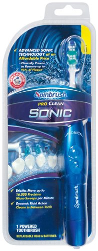 Arm and hammer spinbrush power toothbrush, pro 